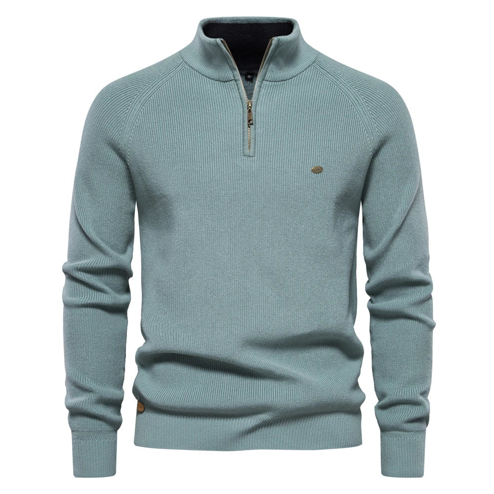 Alaric™ – Traditionelle Herren-Trachtenweste - Tröja - Meeresblau / S