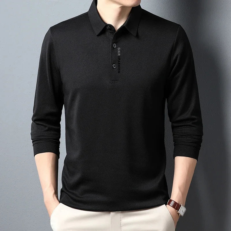 Ellard | Klassisches Langarm-Poloshirt für Herren