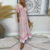 Judy | stilvolles Boho-Maxikleid mit exklusivem Druckdesign