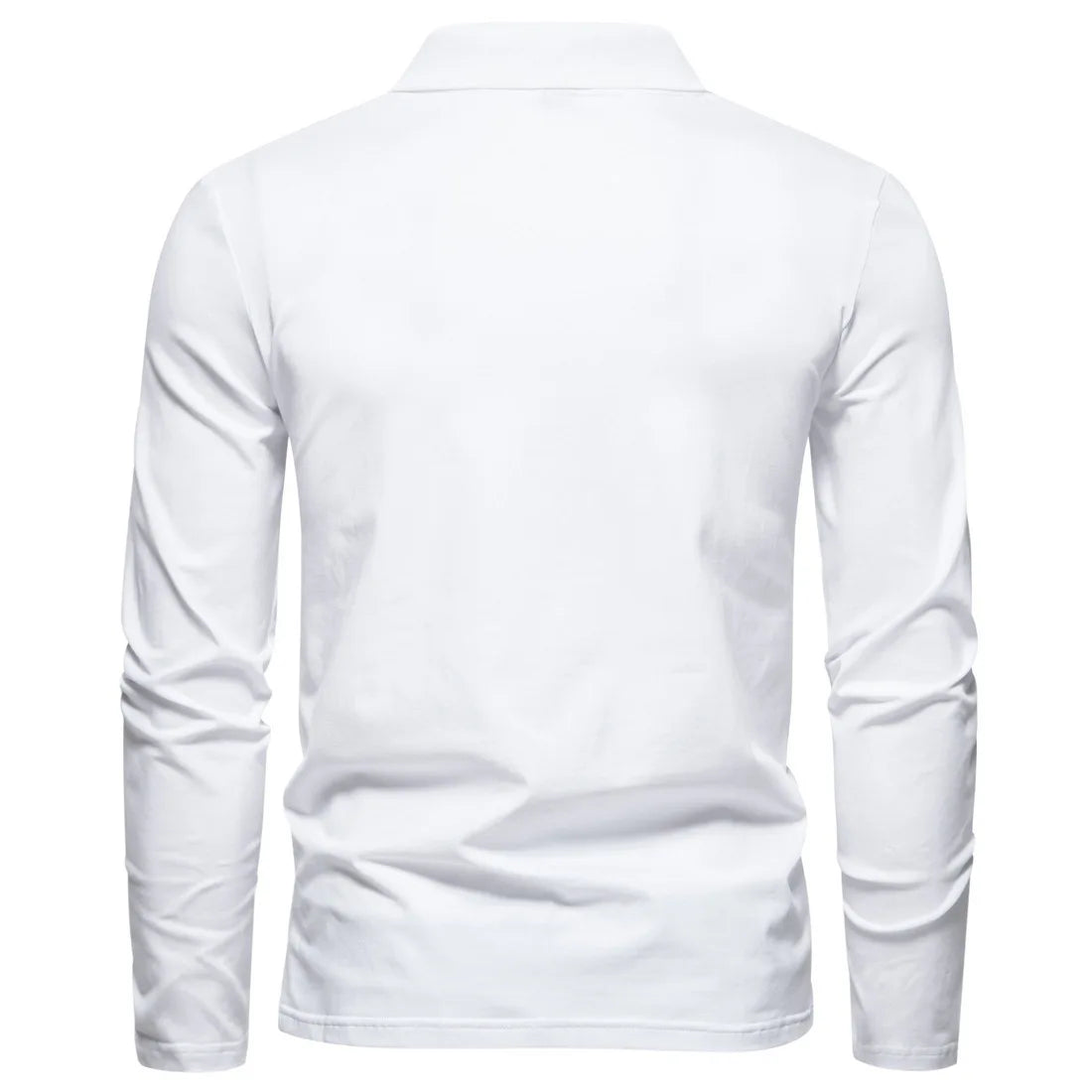 Jason | stilvolles langärmeliges Baumwoll-Poloshirt für Herren