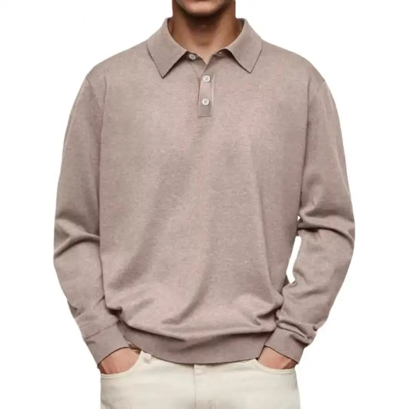 Been | Lässiges Langarm-Poloshirt