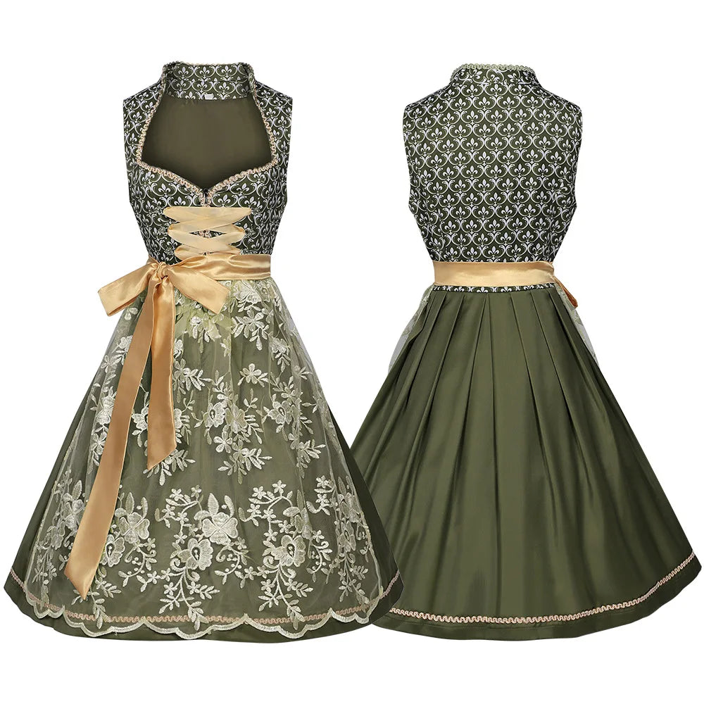 Oktoberfest Dirndl Kleid für Damen mit edlen Details
