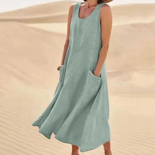 Lorelei | elegantes Leinenkleid für den Sommer