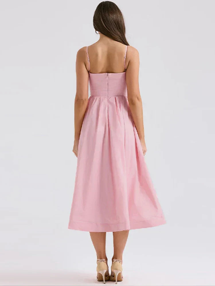 Novah | feminines Kleid mit dünnen Spaghettiträgern