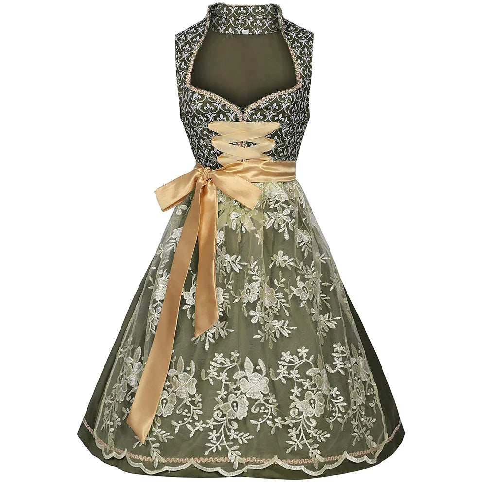 Oktoberfest Dirndl Kleid für Damen mit edlen Details