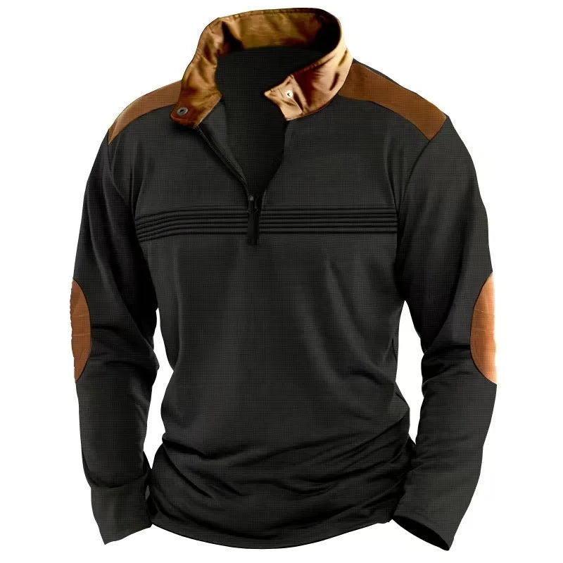 Patrick™ | Stilvolles Patchwork-Poloshirt für Herren