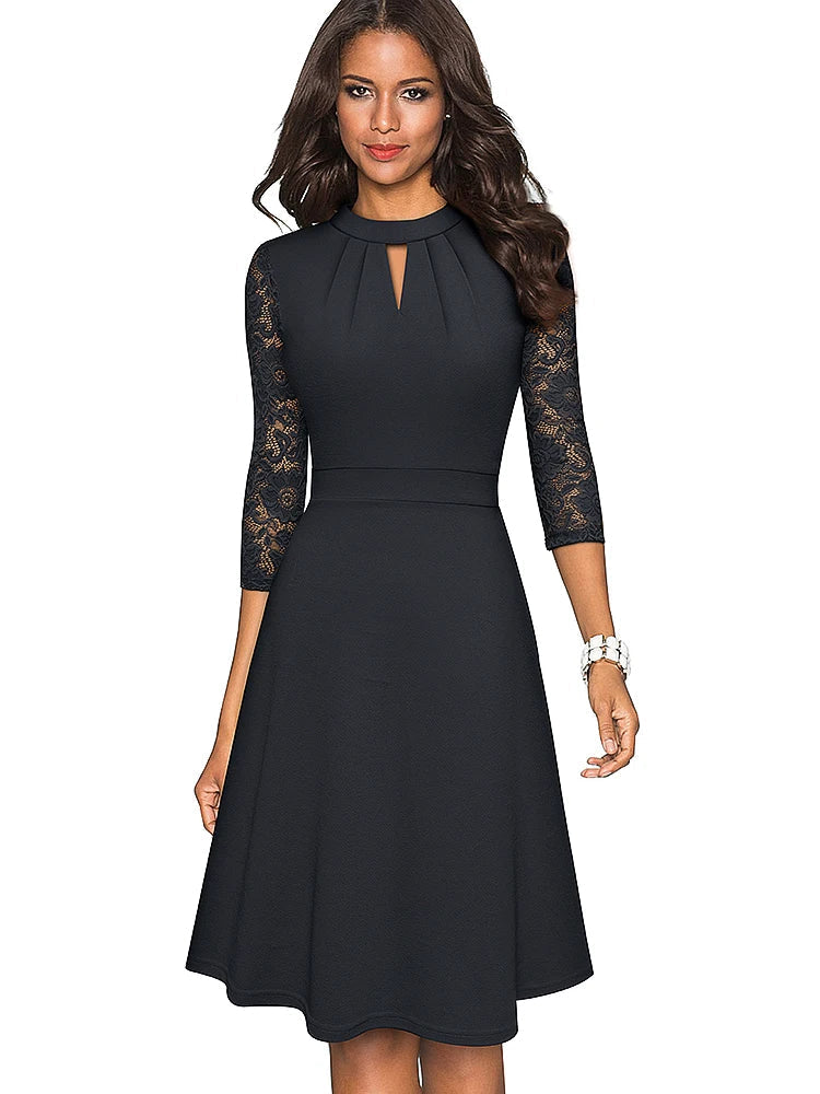 Valentina | Elegantes klassisches Spitzenkleid