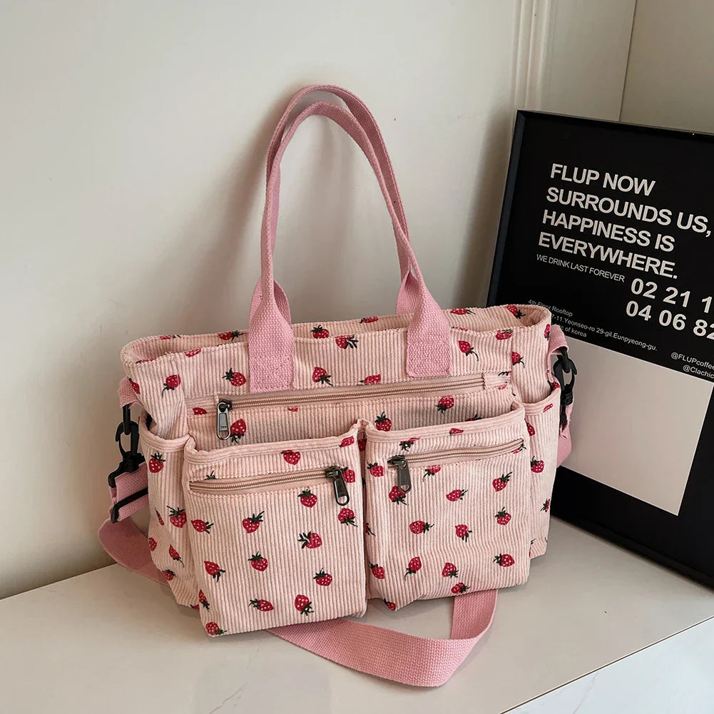 Lisabeth | Erdbeer-Cordtasche