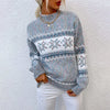 Olga – Klassischer Norwegischer Pullover - Grau / S