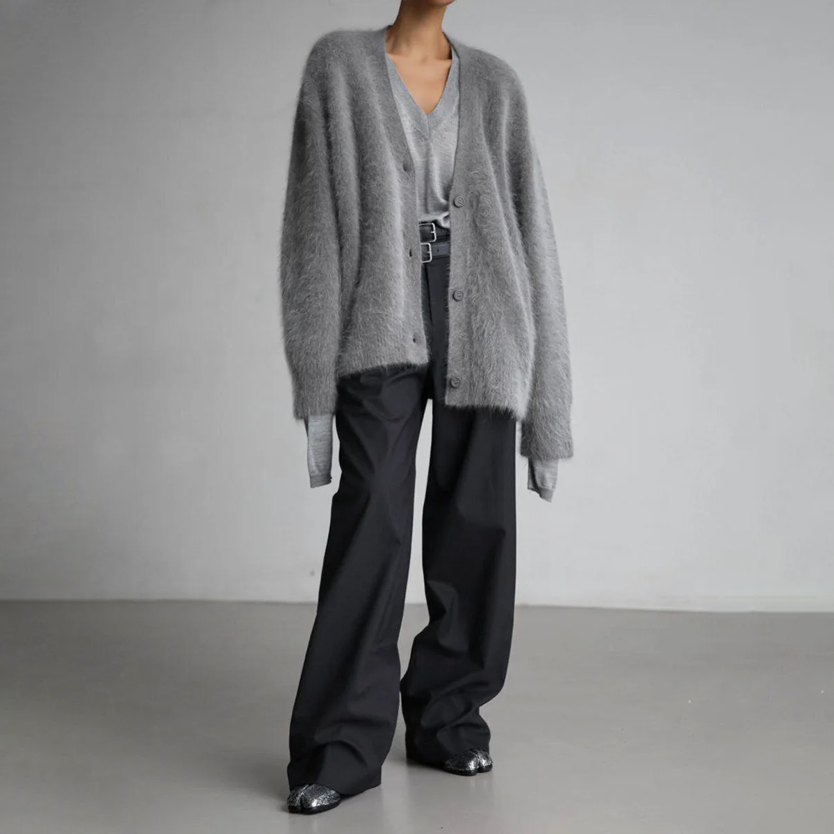 Giselle™ | Feine Strickjacke - Cardigans - Mandelbraun / S
