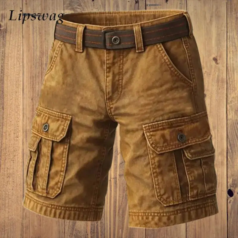 Rey | Vintage-Cargoshort für Herren