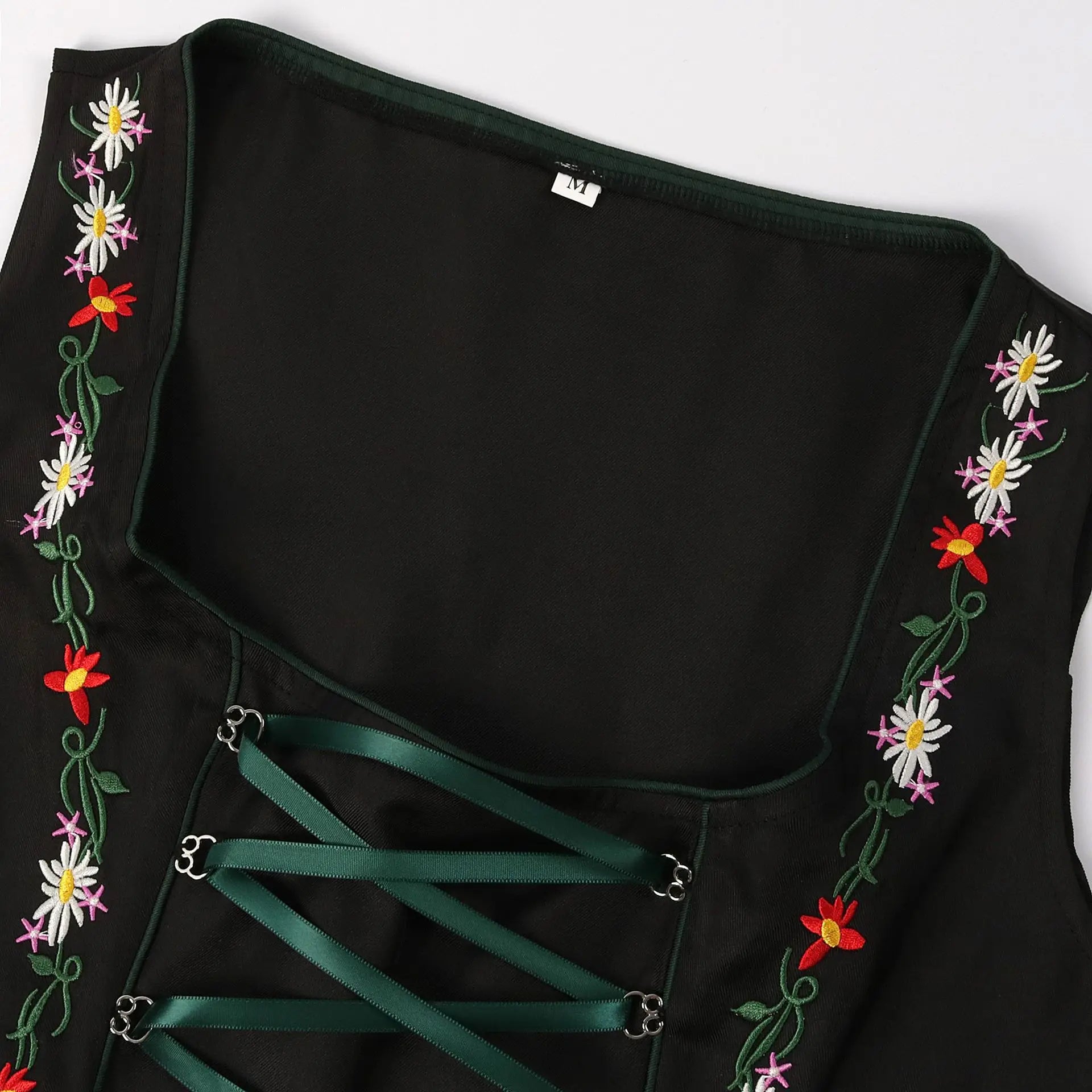 Grünes und Schwarzes Traditionelles Oktoberfest Dirndl für Damen