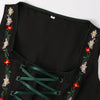 Grünes und Schwarzes Traditionelles Oktoberfest Dirndl für Damen