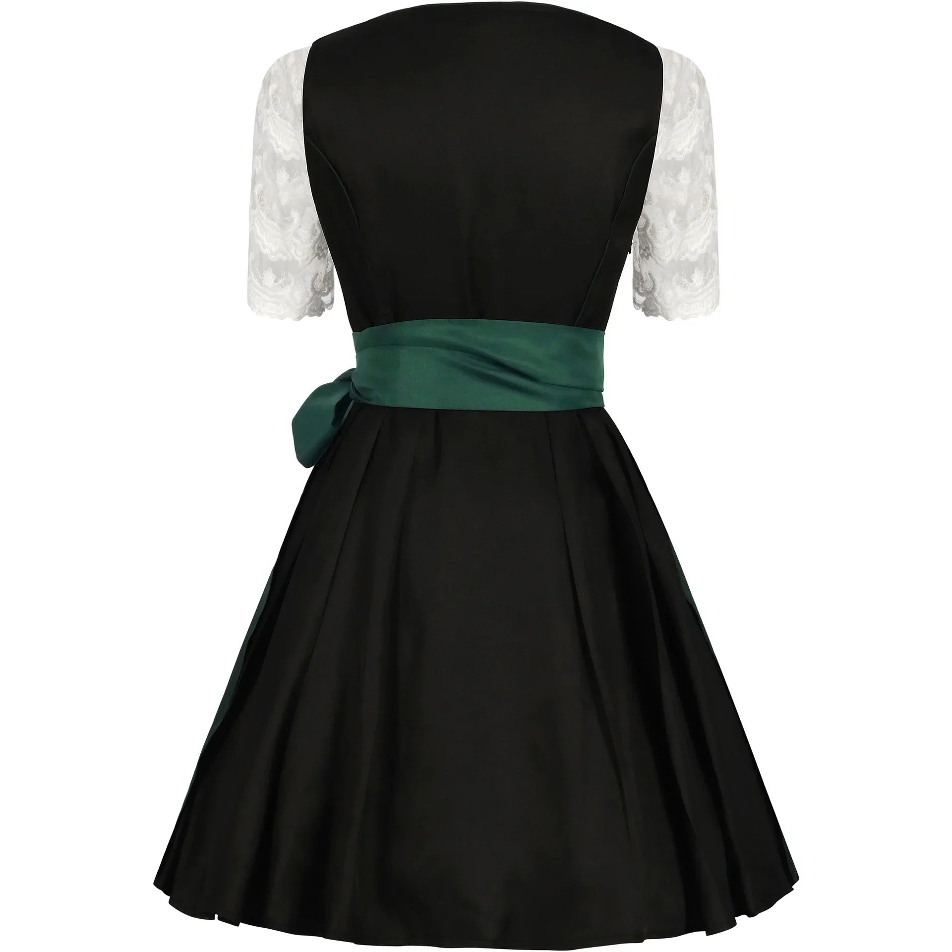 Grünes und Schwarzes Traditionelles Oktoberfest Dirndl für Damen