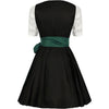 Grünes und Schwarzes Traditionelles Oktoberfest Dirndl für Damen