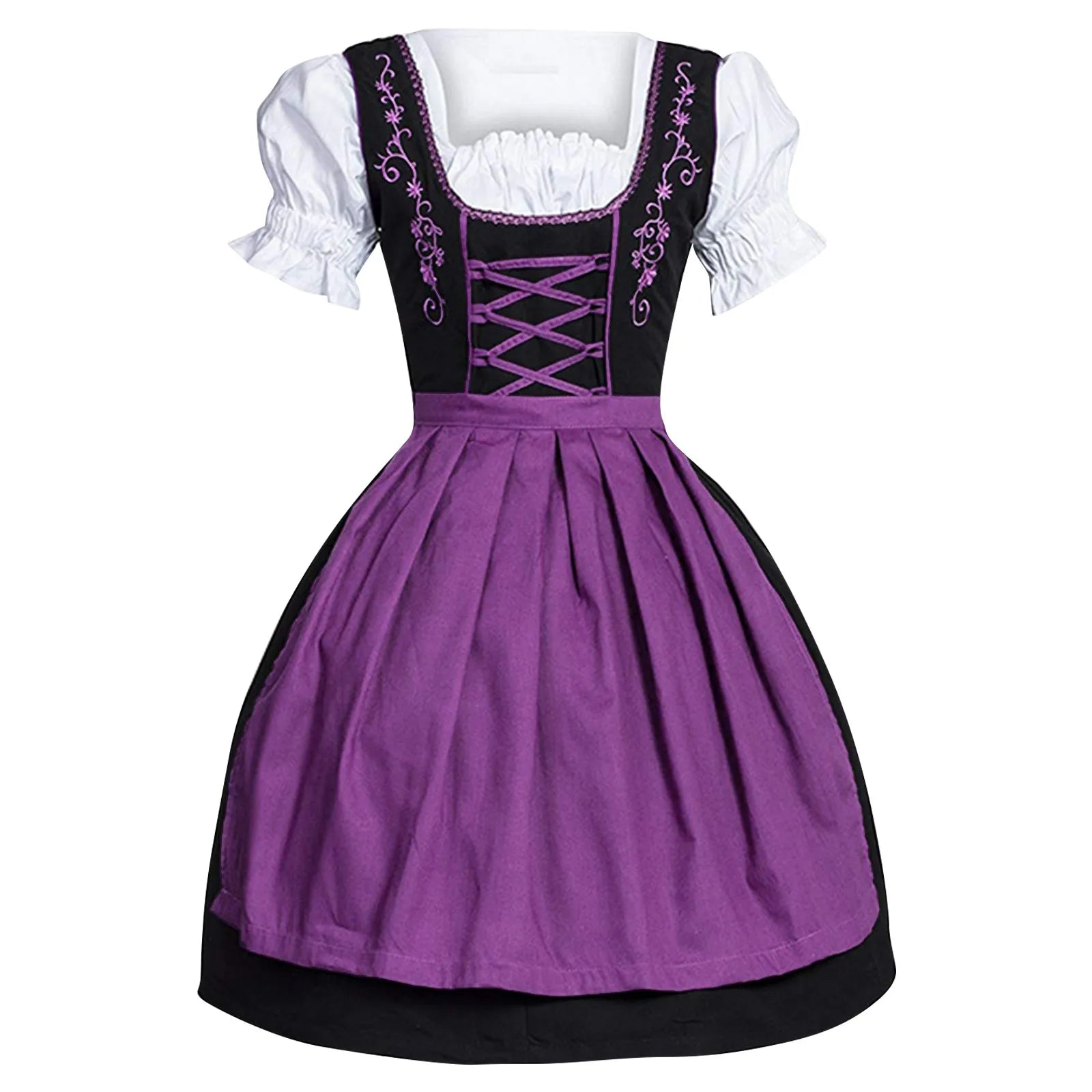 Rosa | Oktoberfest-Biermädchenkleid - Lila / M