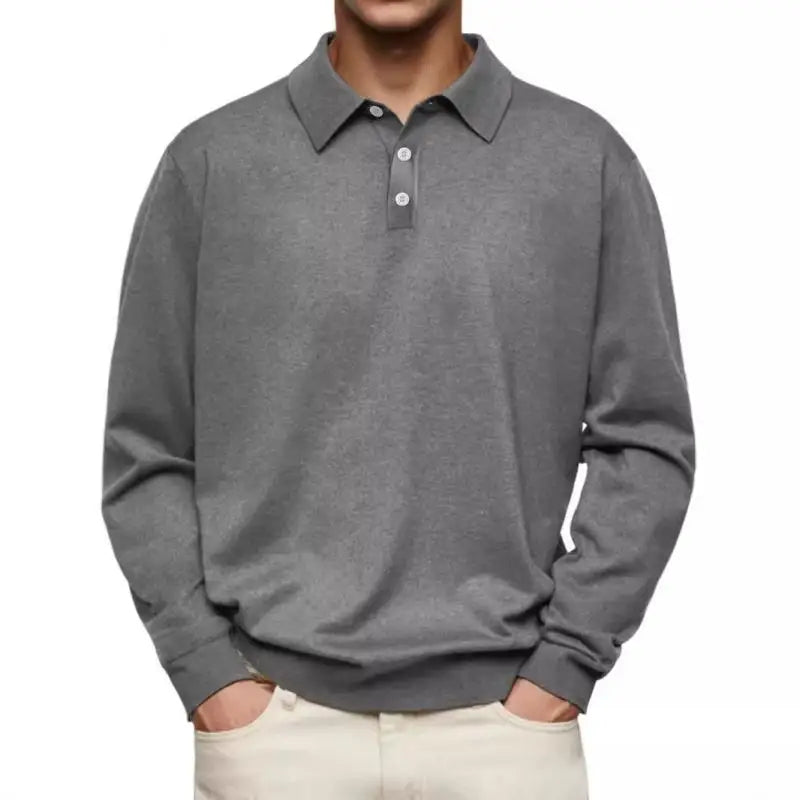 Been | Lässiges Langarm-Poloshirt