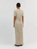 Anastasia | Geripptes Strick-Maxikleid