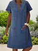 Danai | Denim-Tunikakleid
