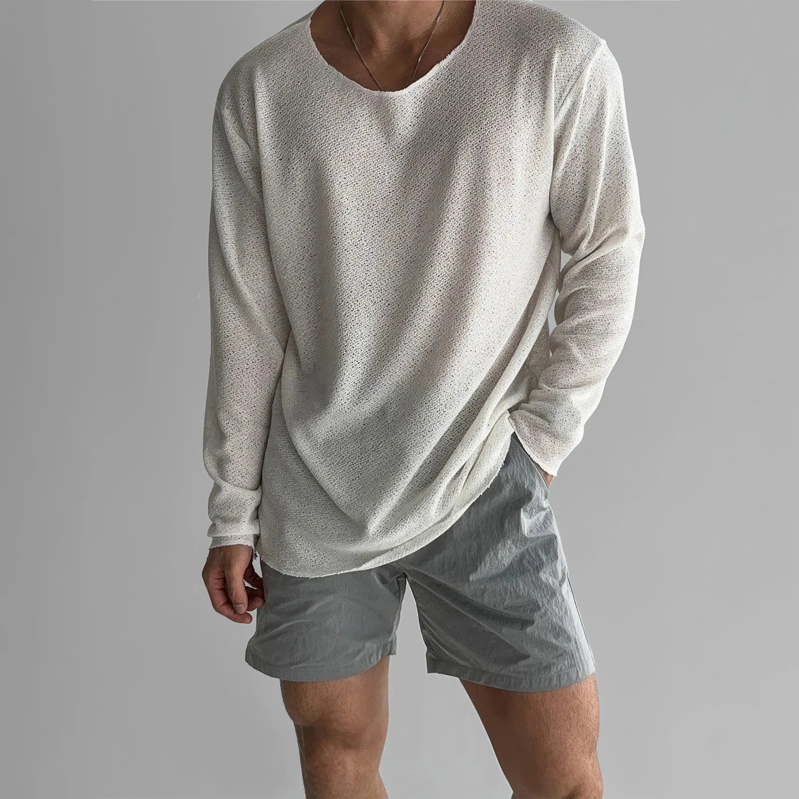 Piere | Stylisches CloudComfort T-Shirt aus Hohlstrick