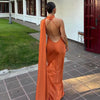 Milani | Zeitloses Maxikleid mit fließendem Umhang