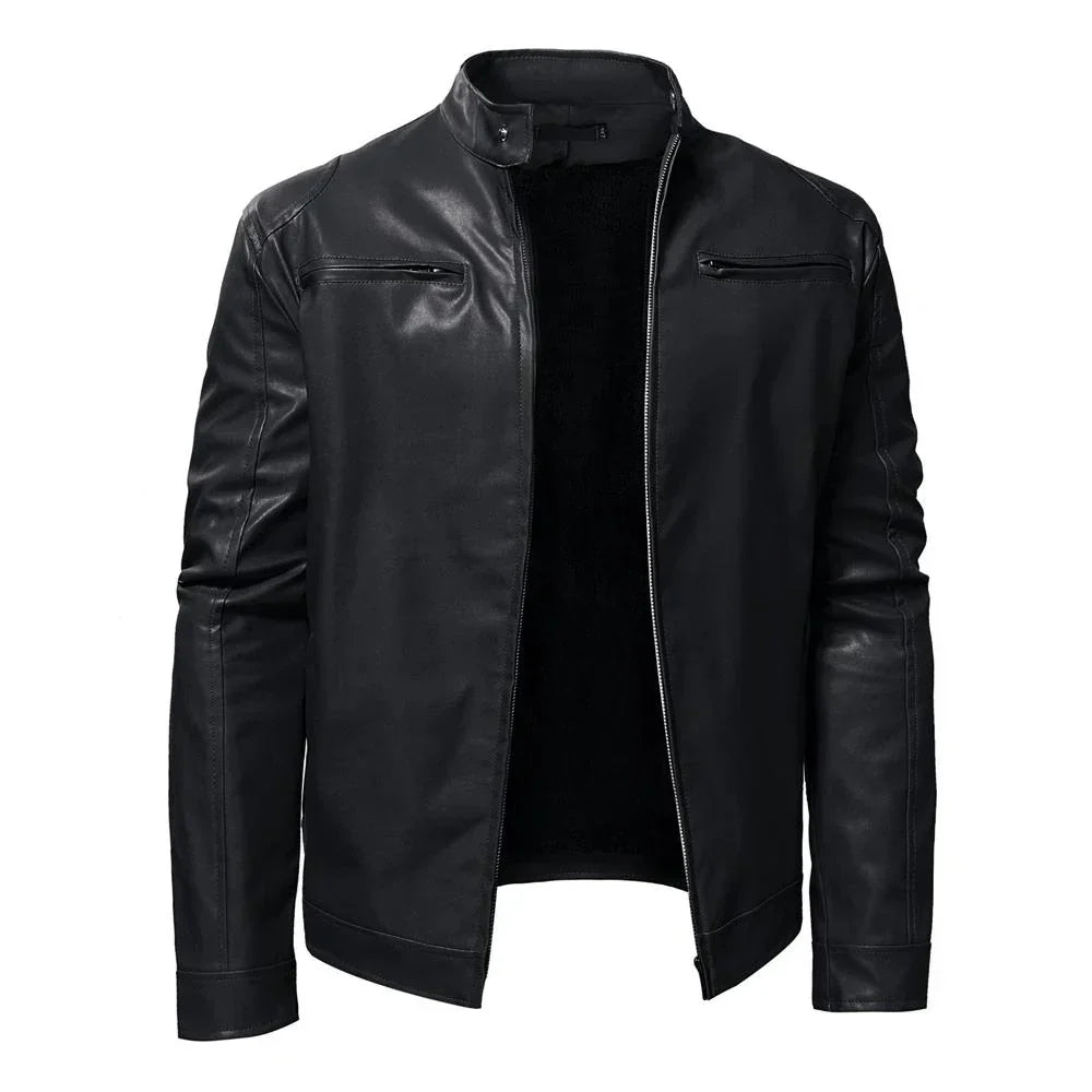 Russel | Zeitlose Lederjacke mit Biker-Flair