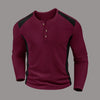 Jovan | Waffelgestreiftes Langarmshirt