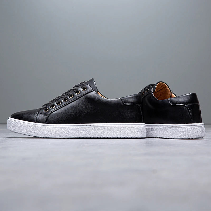 Blitz™ - Herren Sneaker aus Leder - Schwarz / 38