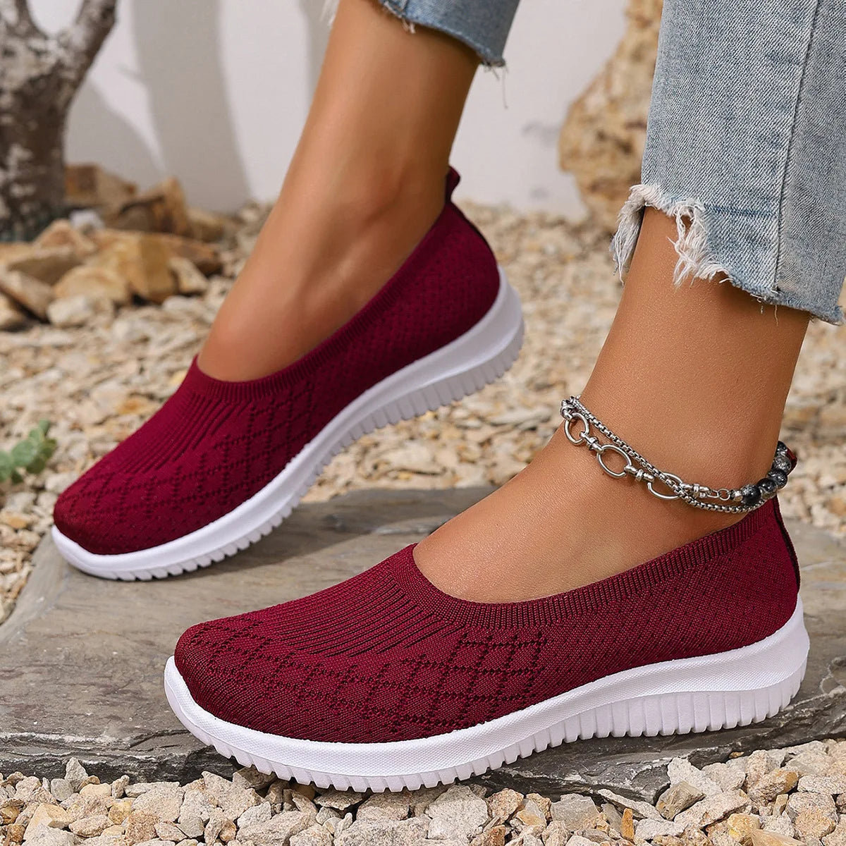 Sofina | Rutschfeste atmungsaktive Slipper