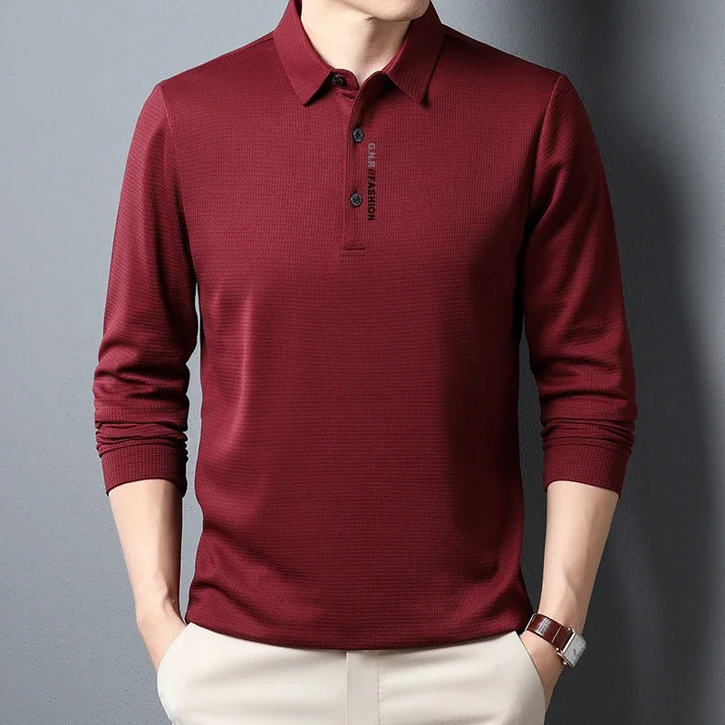 Ellard | Klassisches Langarm-Poloshirt für Herren