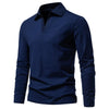Jason | stilvolles langärmeliges Baumwoll-Poloshirt für Herren