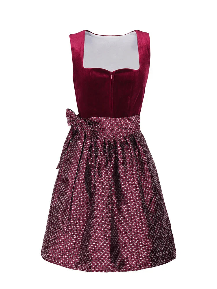Edles Oktoberfest-Dirndl für Damen in Rot