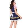Marlene | Oktoberfest-Biermädchenkleid - Blau / S