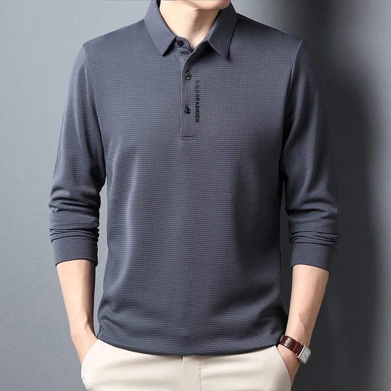Ellard | Klassisches Langarm-Poloshirt für Herren