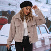 Andrea™ - Stylischer Herbst- und Wintermantel mit Knöpfen - Aprikose / S