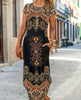 Janiya | Verziertes Maxikleid mit Taschen
