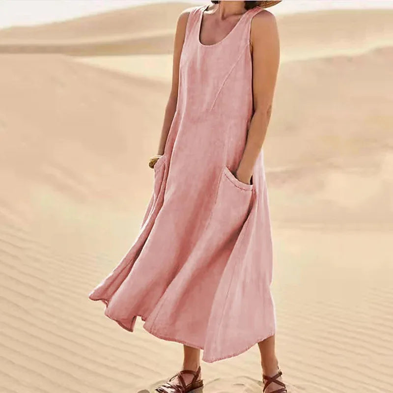 Lorelei | elegantes Leinenkleid für den Sommer