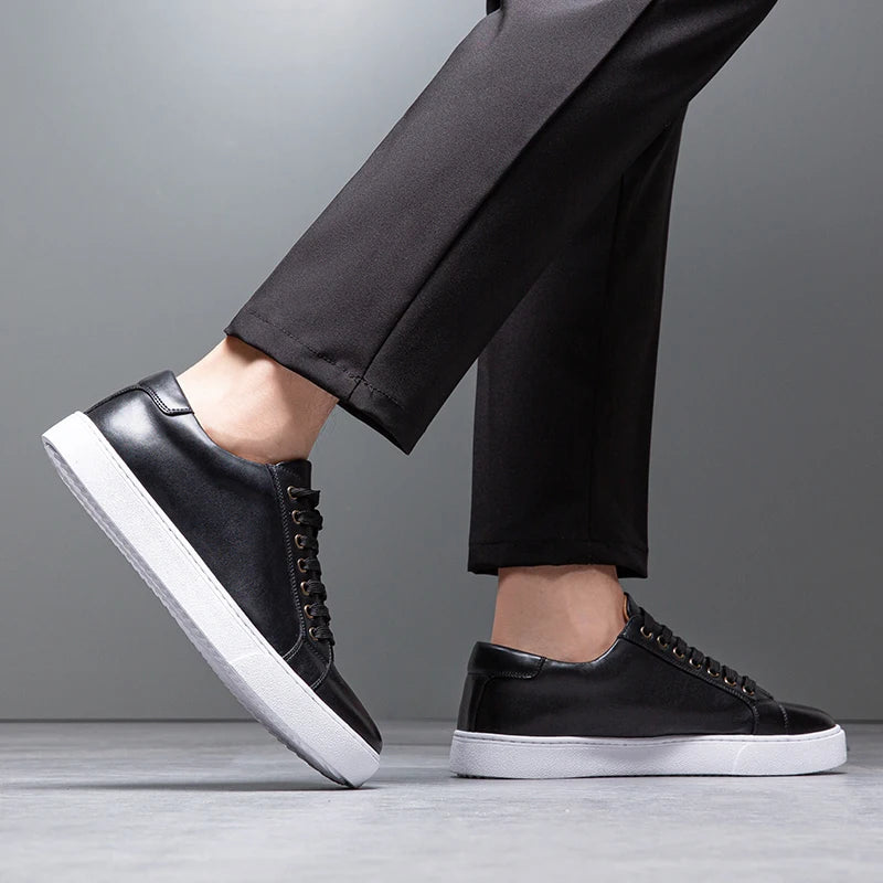 Blitz™ - Herren Sneaker aus Leder - Schwarz / 38