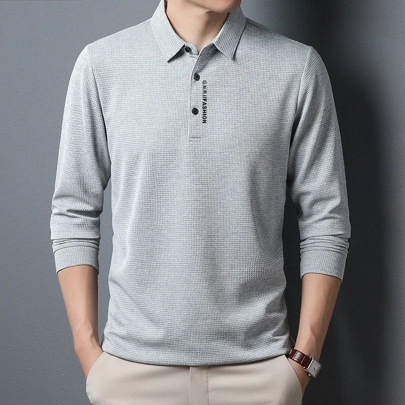 Ellard | Klassisches Langarm-Poloshirt für Herren