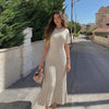 Anastasia | Geripptes Strick-Maxikleid
