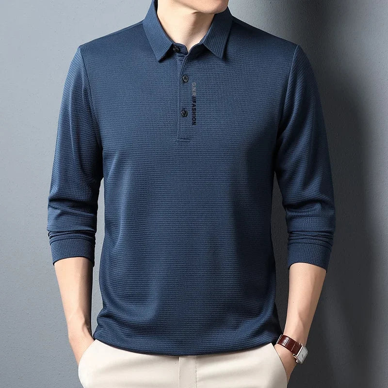 Ellard | Klassisches Langarm-Poloshirt für Herren