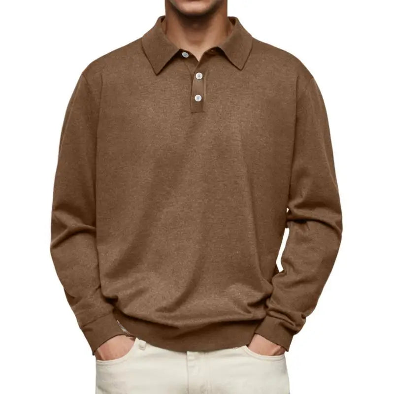 Been | Lässiges Langarm-Poloshirt
