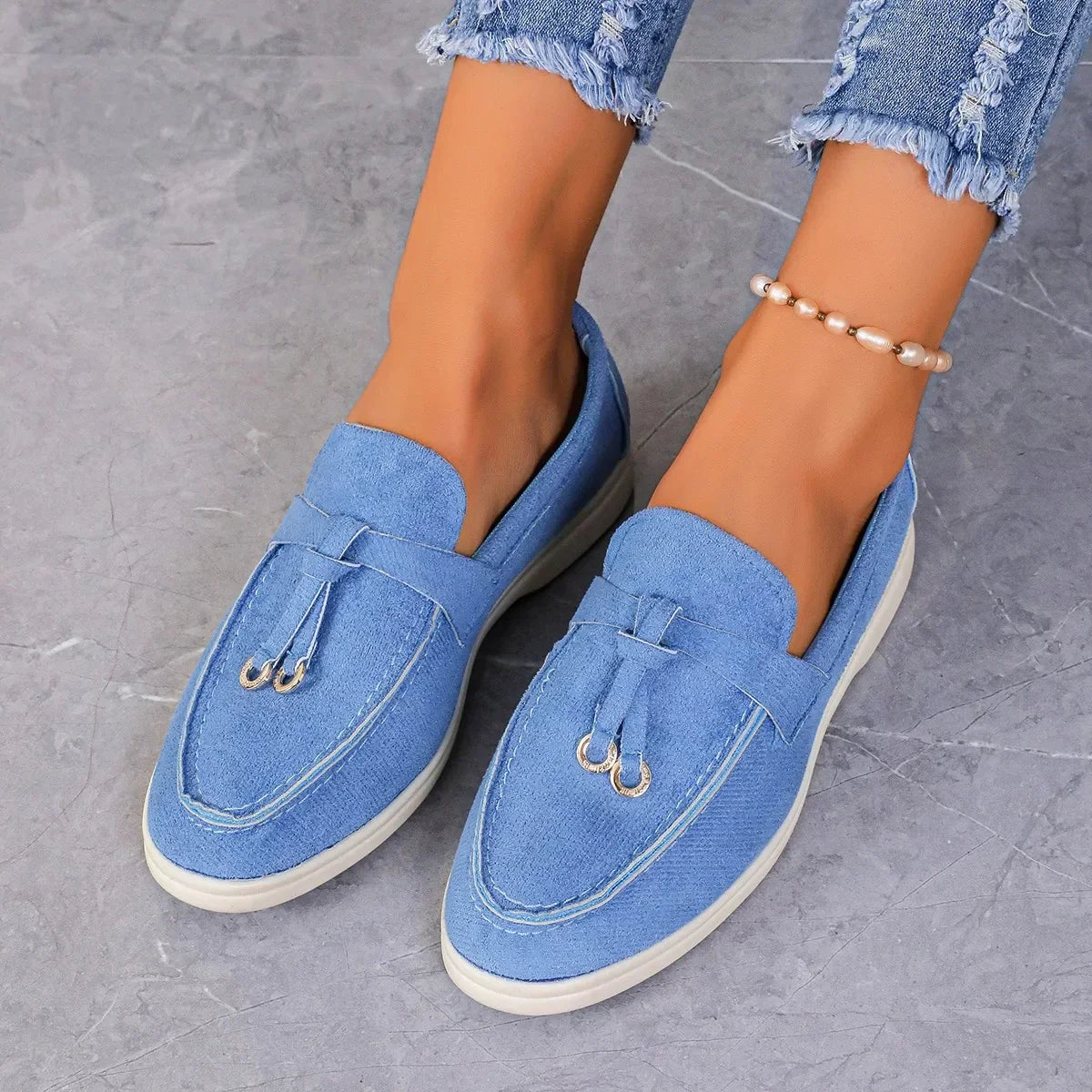 Sheila | Elegante Wildleder-Loafer für Damen