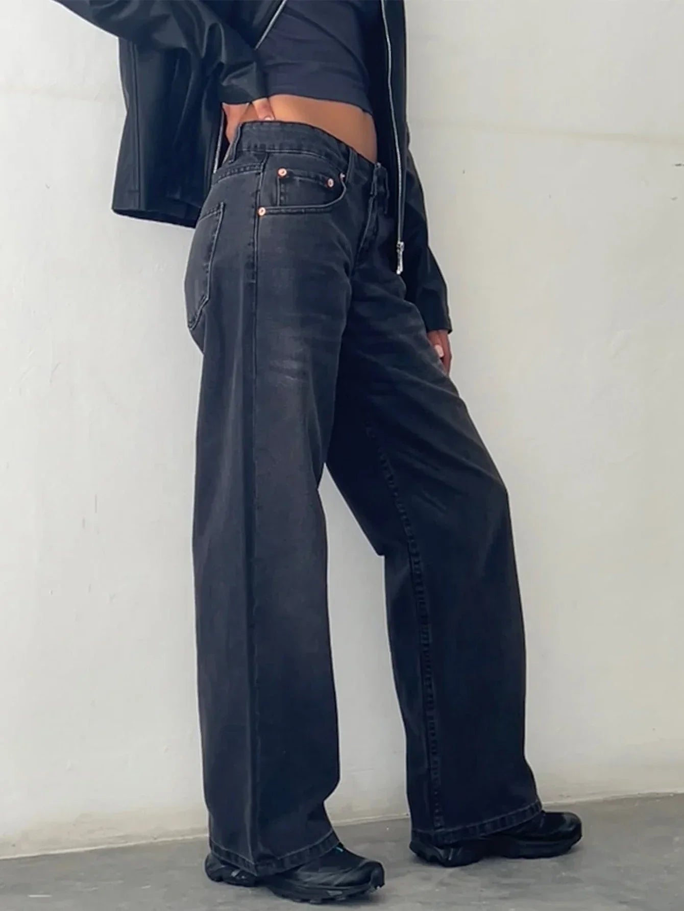 Naomia | Lässige Jeans mit weitem Bein für Damen