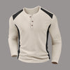 Jovan | Waffelgestreiftes Langarmshirt