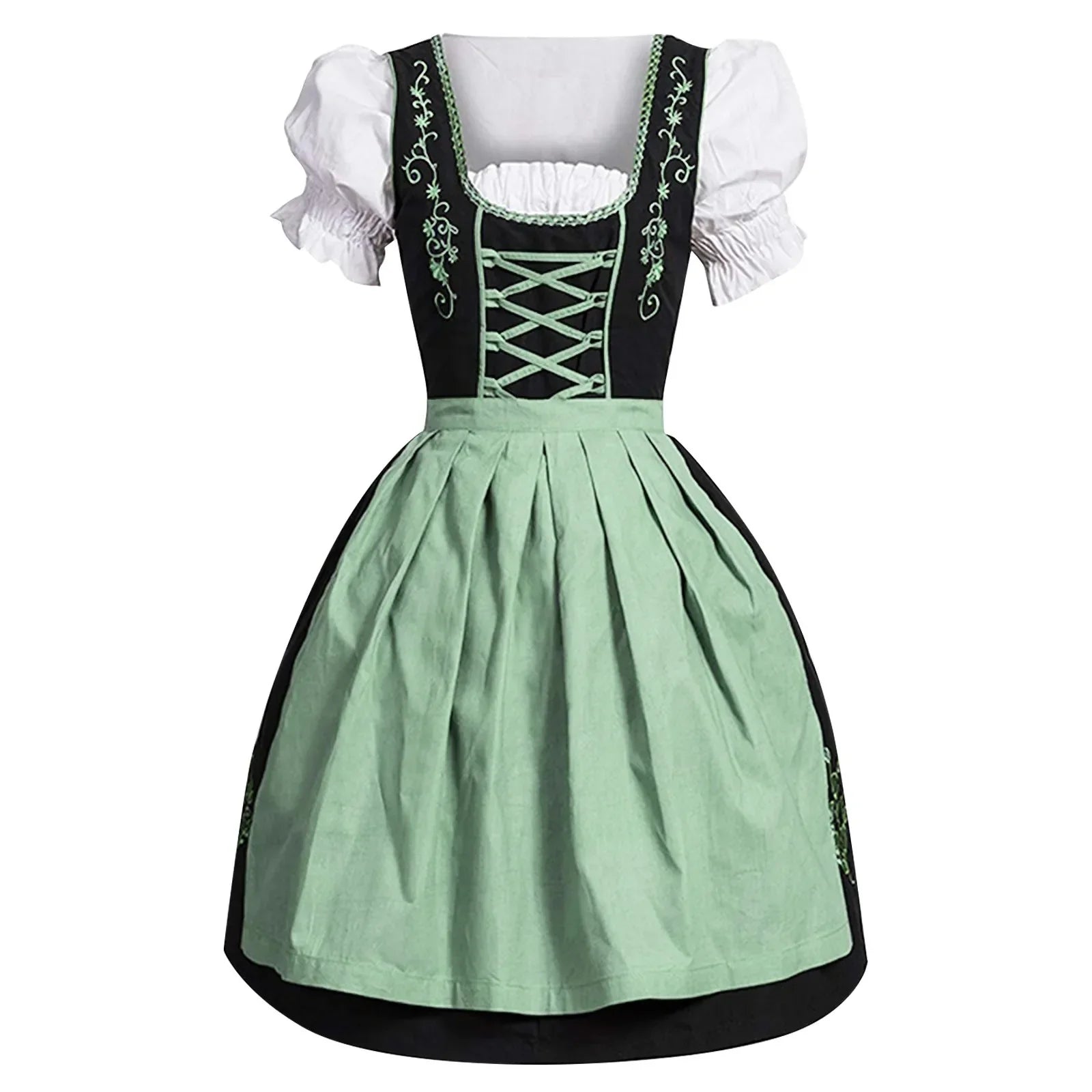 Rosa | Oktoberfest-Biermädchenkleid - Grün / M