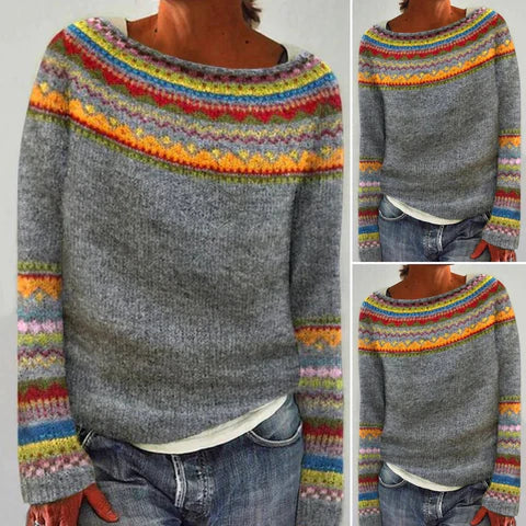 Mila™ | Vintage Chic Pullover - women fashion - S