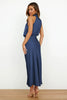 Rochelle | Feminines Satin-Kleid mit Neckholder-Ausschnitt