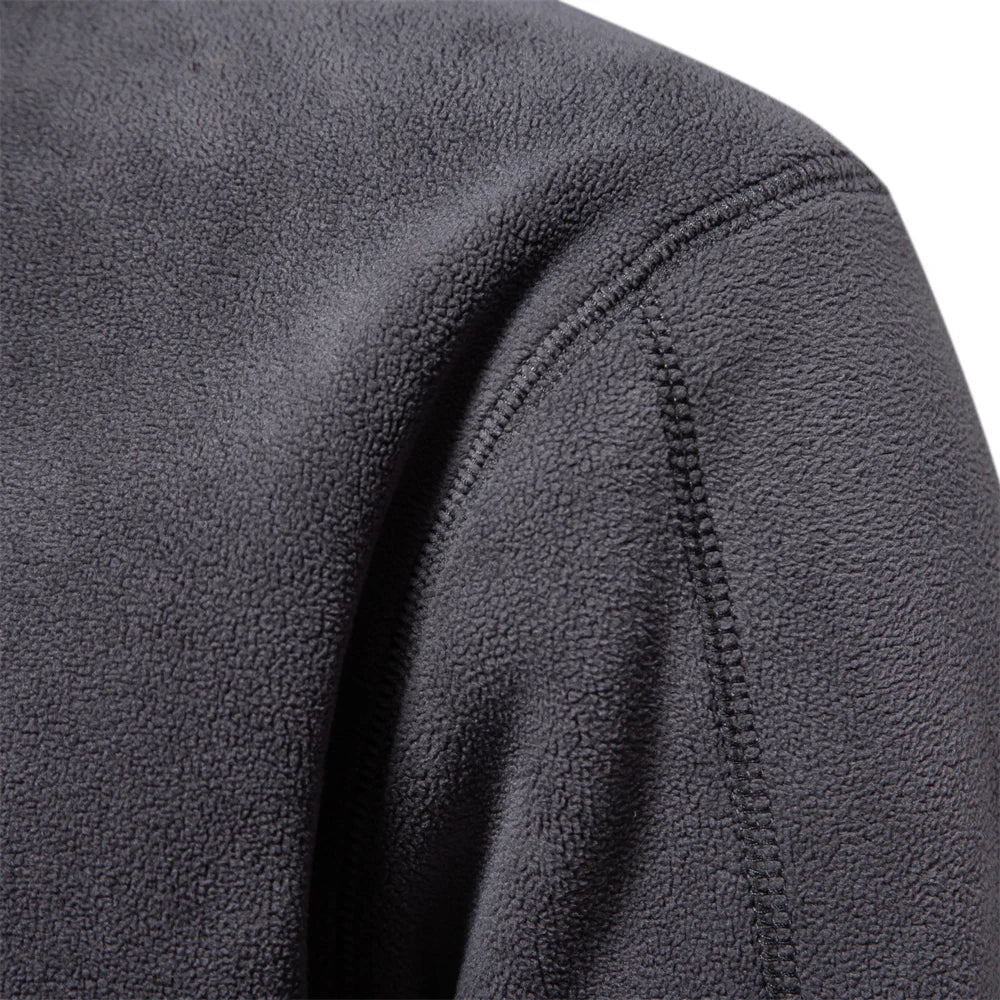 Herman | Kuscheliger Fleecepullover für Männer - Braun / S