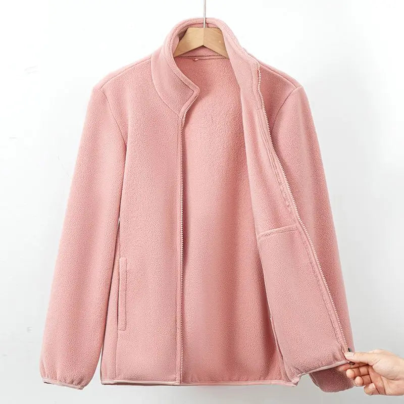 Daviana | Weiche Fleecejacke mit Reißverschluss